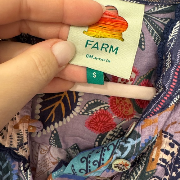 FARM Rio Blouse - Wild Night Floral - Picture 2 of 7